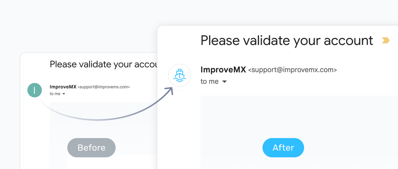 Logo displayed in Gmail inbox